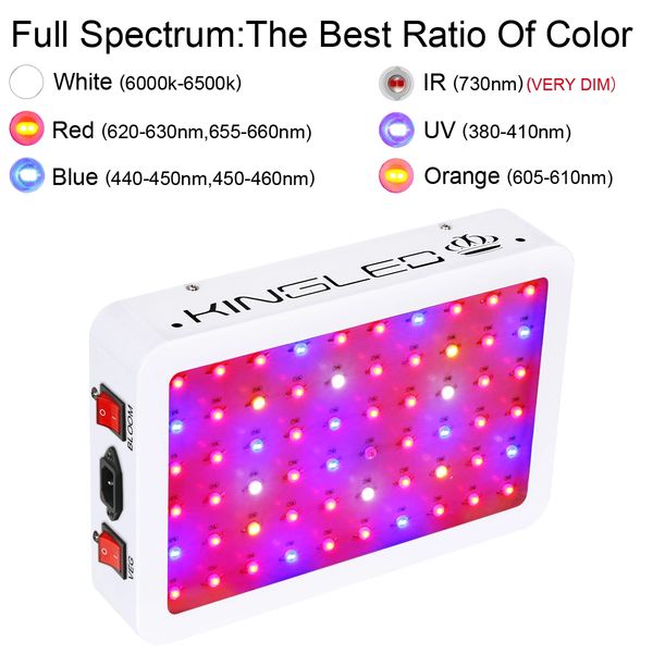 1000w LED Grow Light Double Chips Full Spectrum with UV and IR for Greenhouse Indoor Plant Veg and Flower