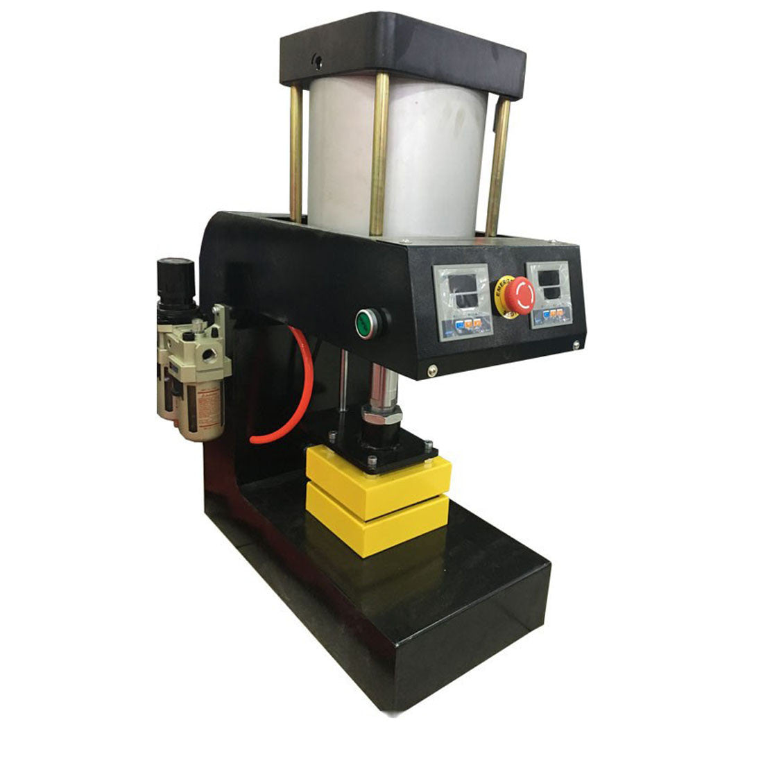 pneumatic rosin press 12000psi is 12cm x12cm plates