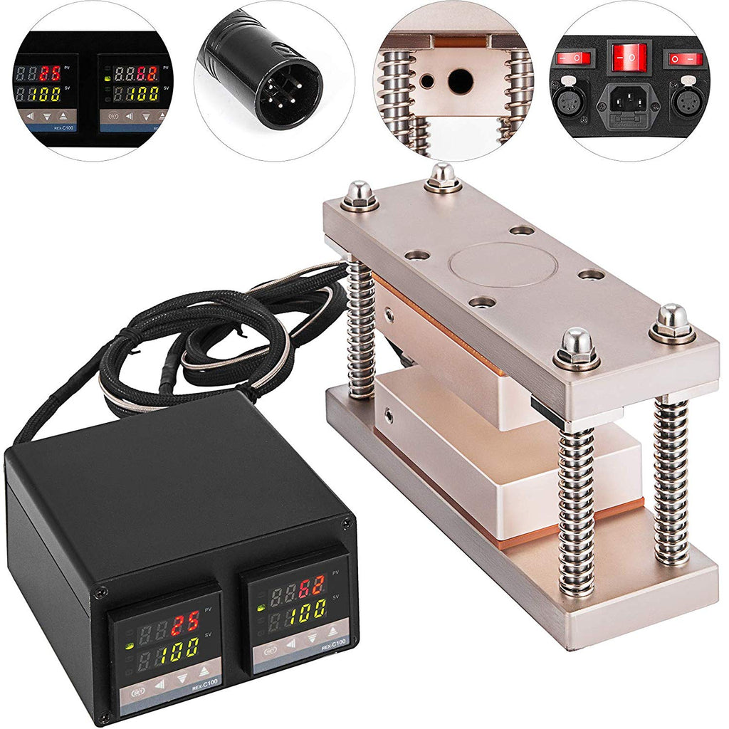 Digital Display Rosin Press Plates Temperature Controller Box 600W Rosin Cage Kit