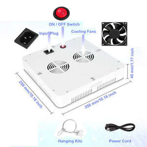 300W led low light plants full spectrum home depot grow lights