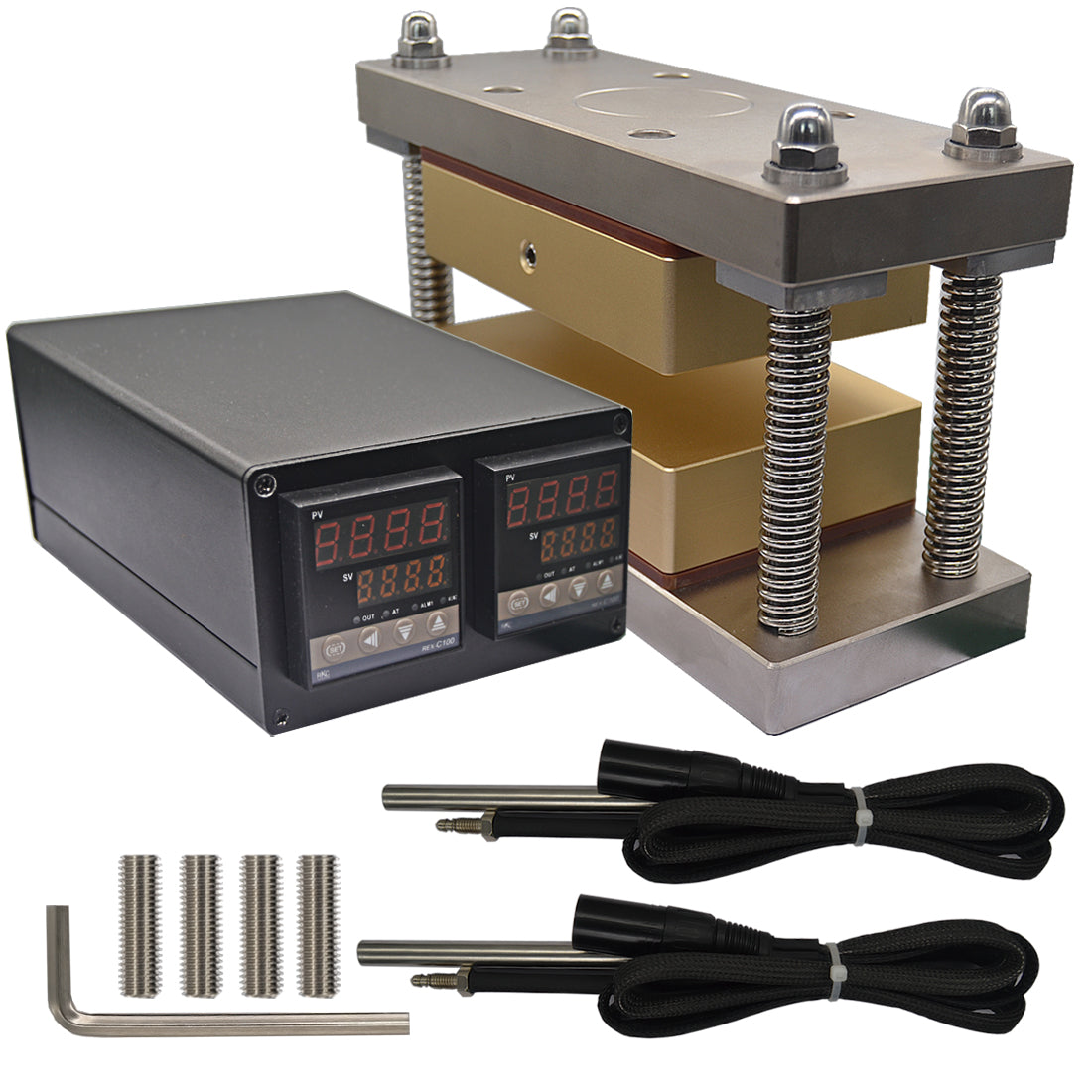 Rosin press cage kit 4''x6'' rosin press plates caged dabpress cage